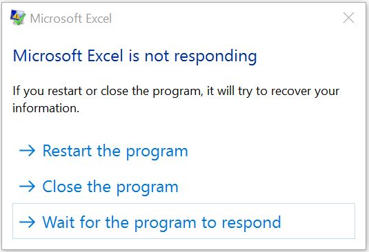 excel slow