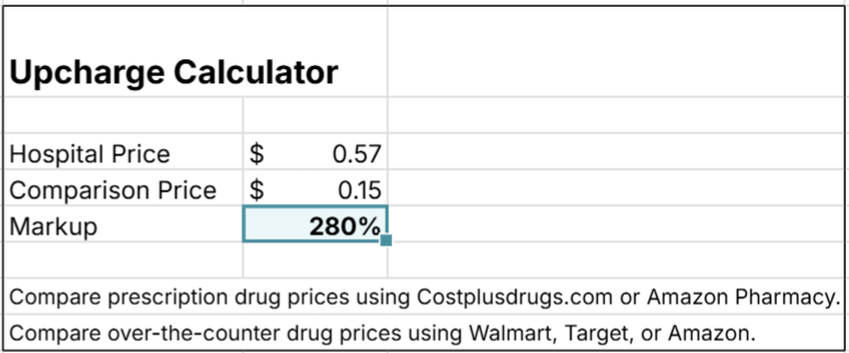 standard charges cleveland clinic upcharge calculator amoxicillin