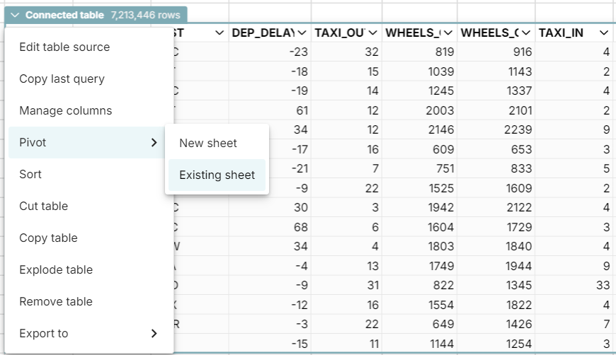 create dynamic pivot table