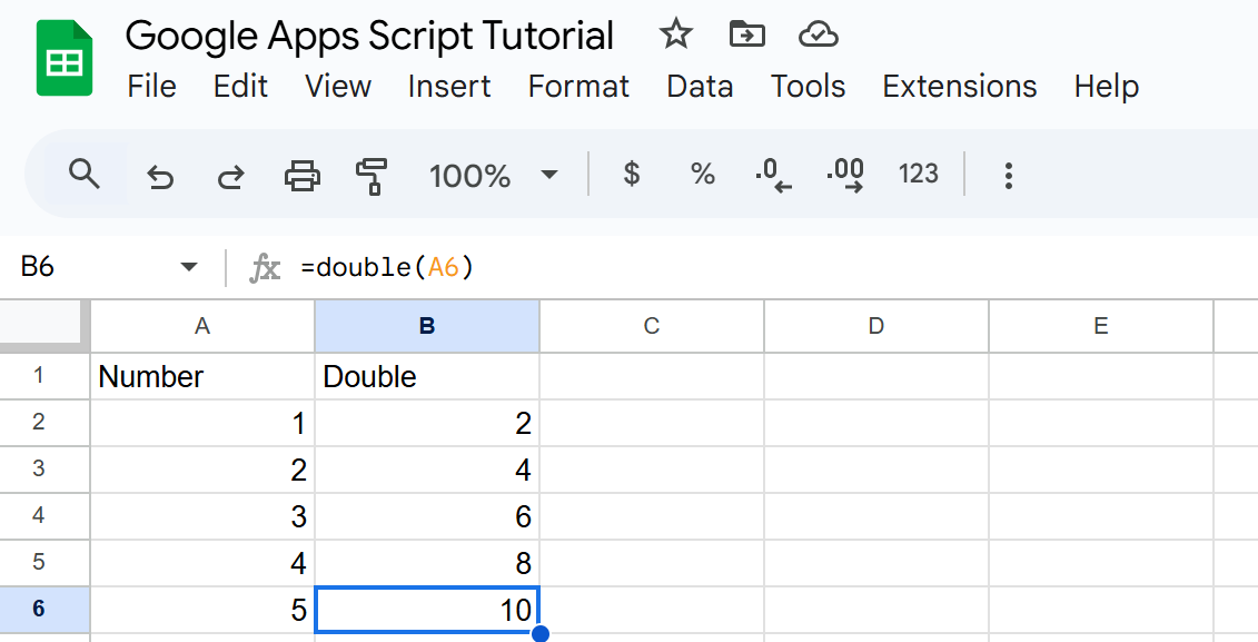 cusotm functions coding for google sheets