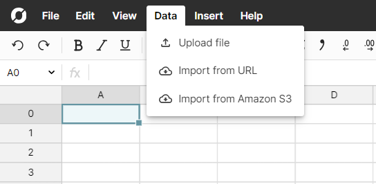 CSV import