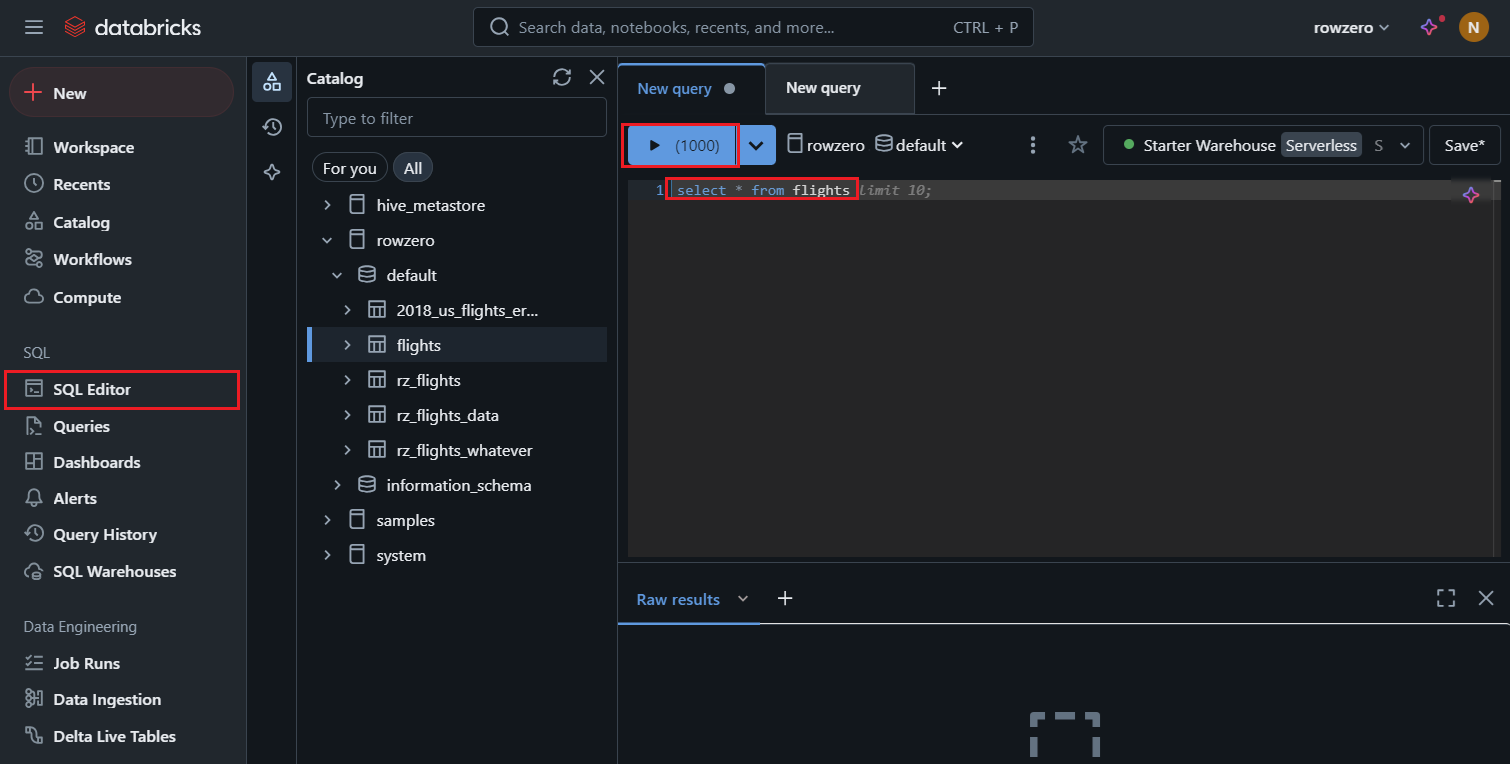 Run Databricks Query