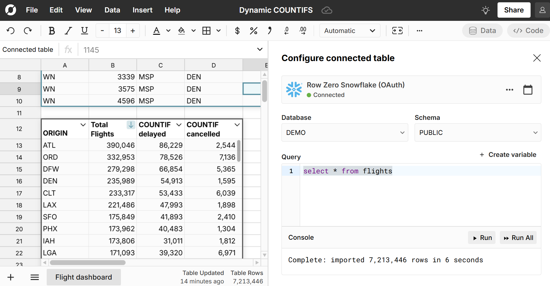 dynamic COUNTIFS auto-updating