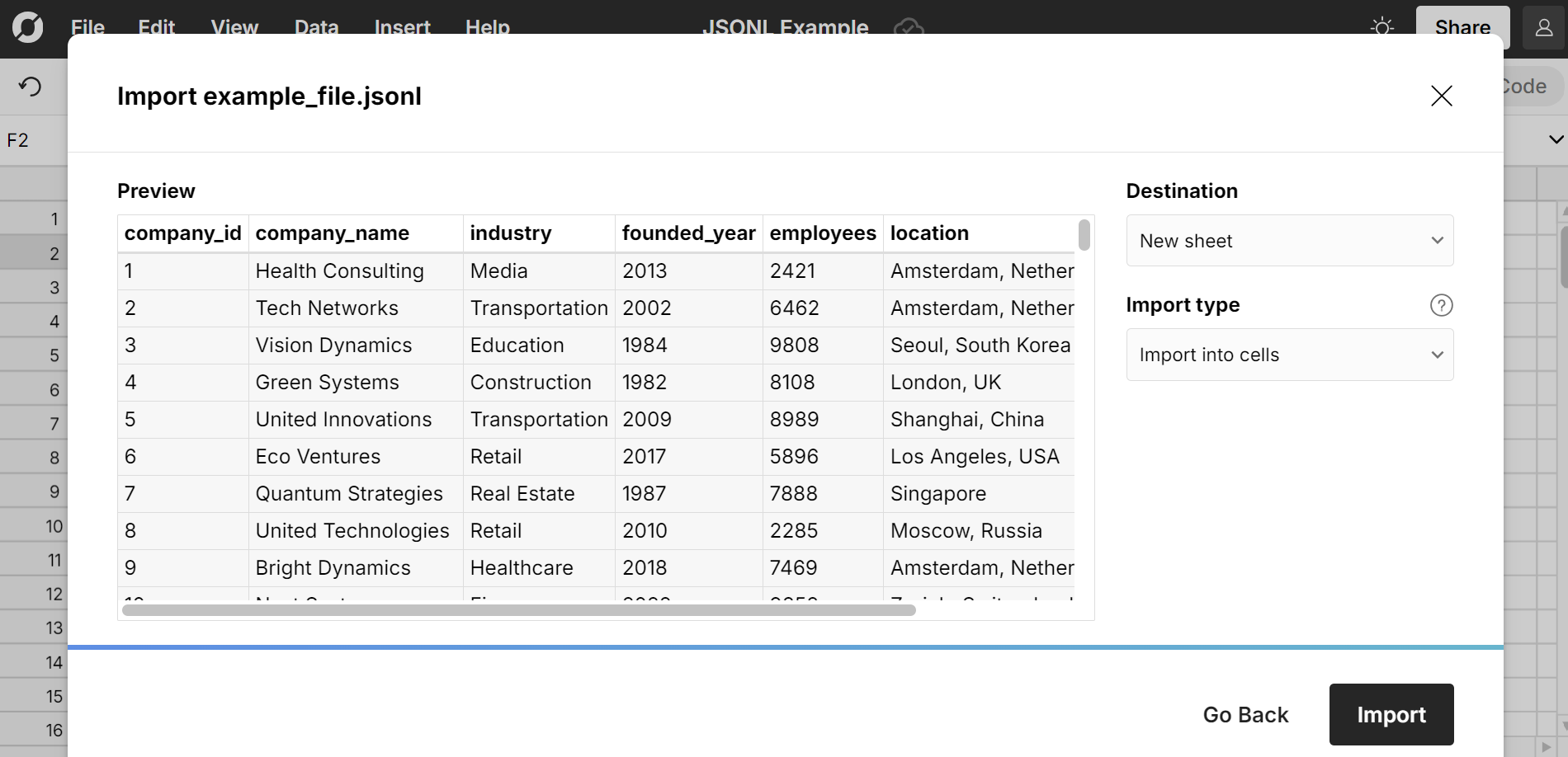 import json lines file