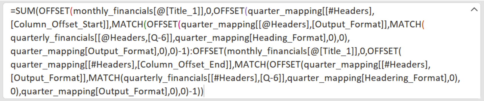 big spreadsheet formula