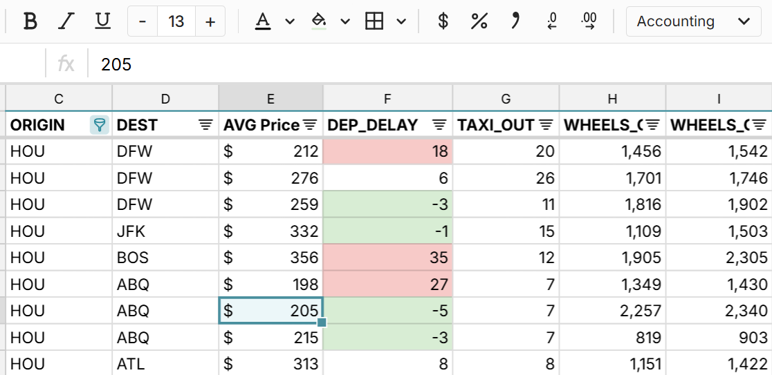 format CSV file online