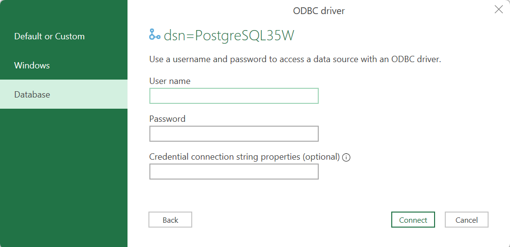 Connect to PostgreSQL