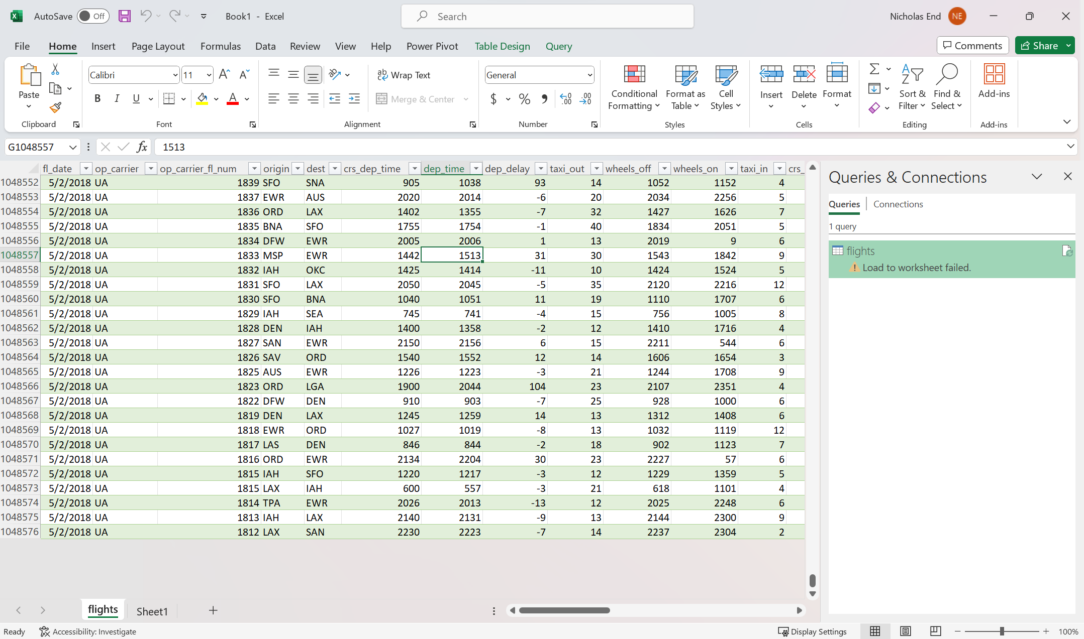 Excel limits rows