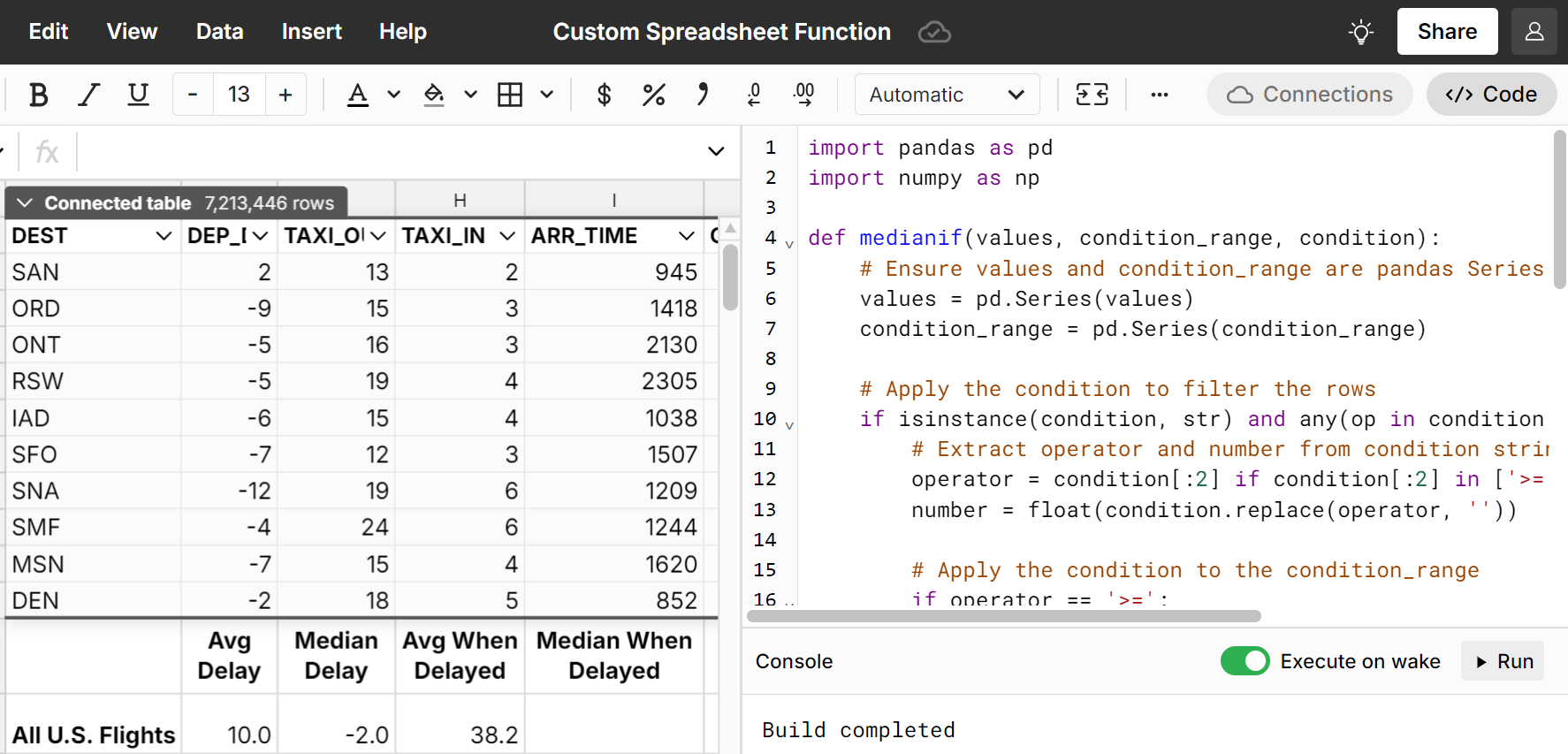 chatgpt for spreadsheet python code